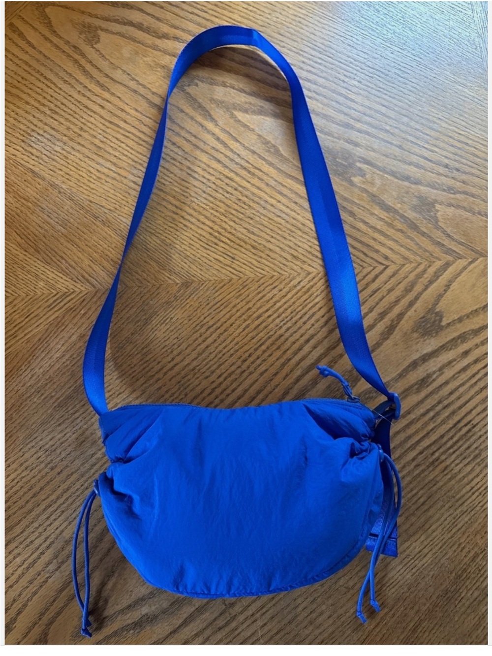 Old Navy Blue Shoulder Crossbody Bag Adj. Ruched Sides NWT!
